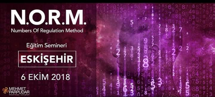 MEHMET  PARPUDAR    N.O.R.M.  Numbers of Regulation Method  06 Ekim 2018 Cumartesi / Eğitim Semineri
